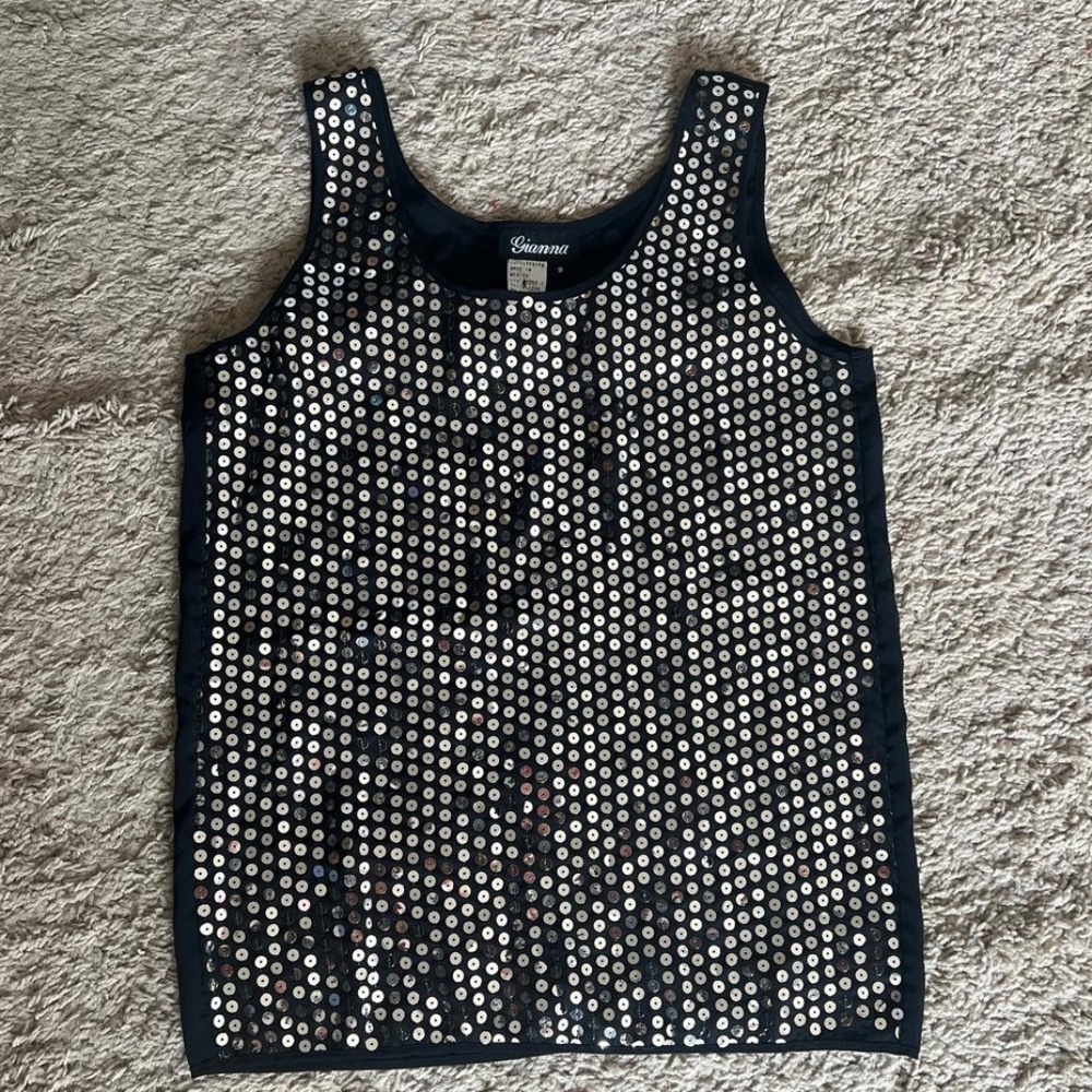 Sequin tank top